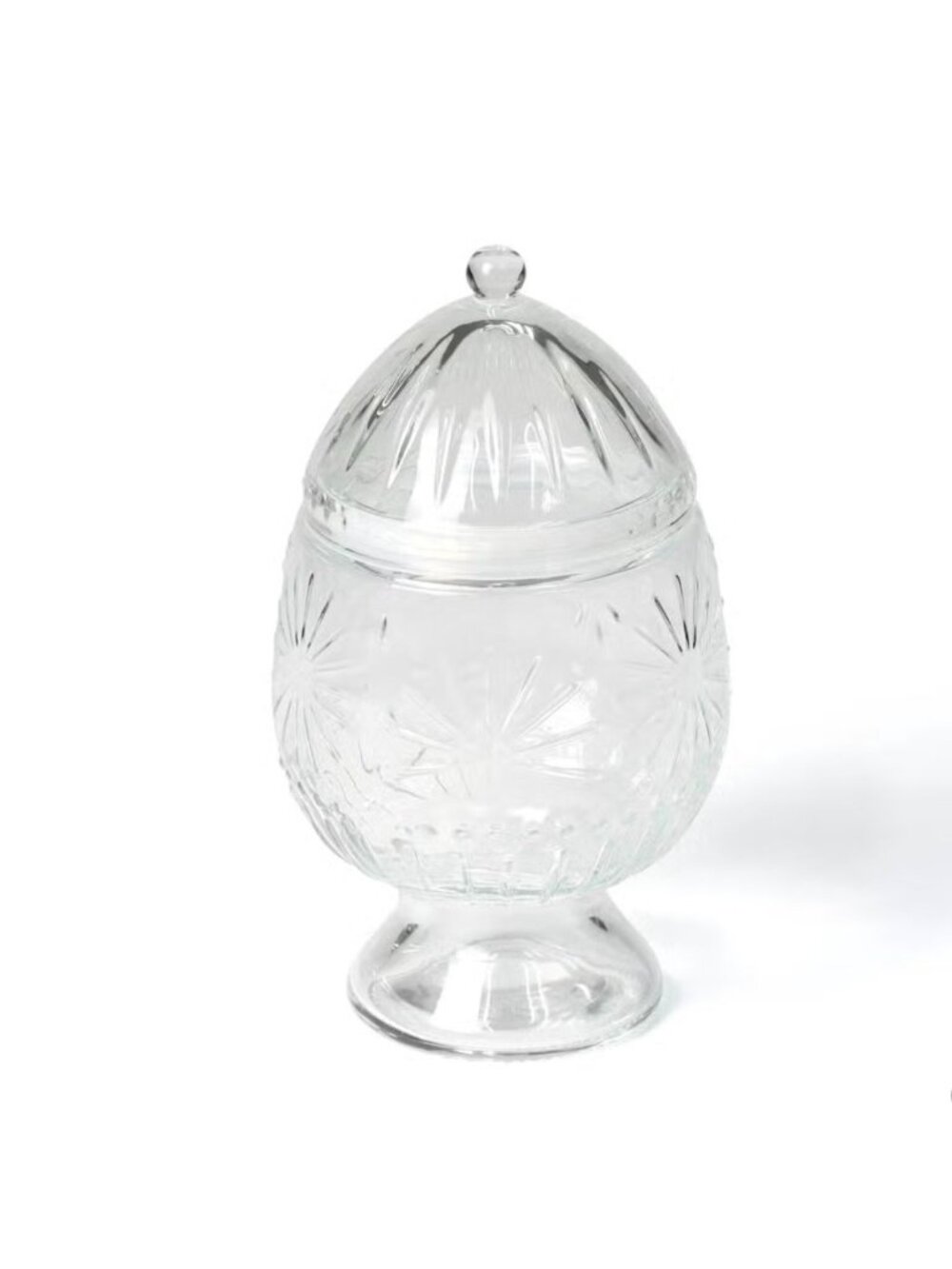 Target Clear Glass Pedestal Vessel Easter Egg Decor Candy Jar Canister